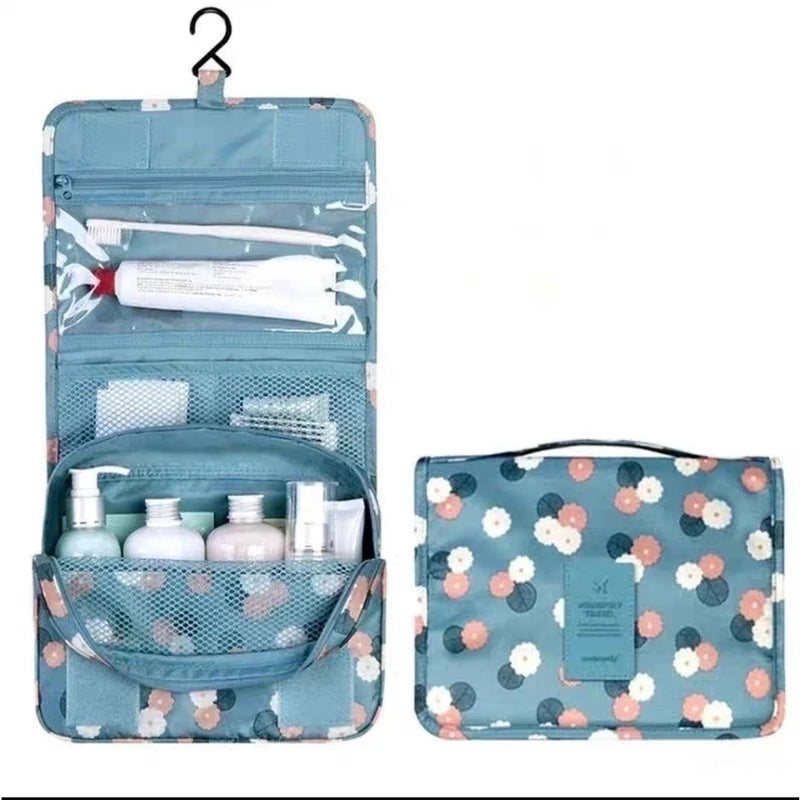 Kit com 2 Bolsas Femininas com Alça para Maquiagem e Viagem