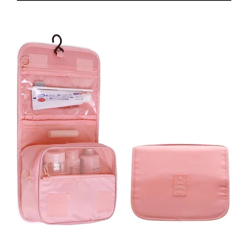 Kit com 2 Bolsas Femininas com Alça para Maquiagem e Viagem