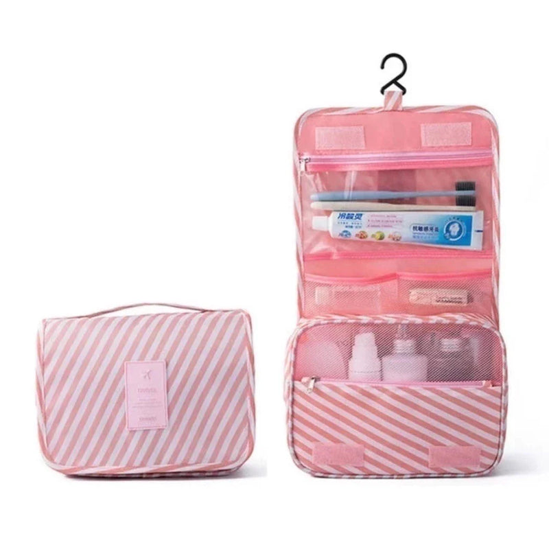 Kit com 2 Bolsas Femininas com Alça para Maquiagem e Viagem