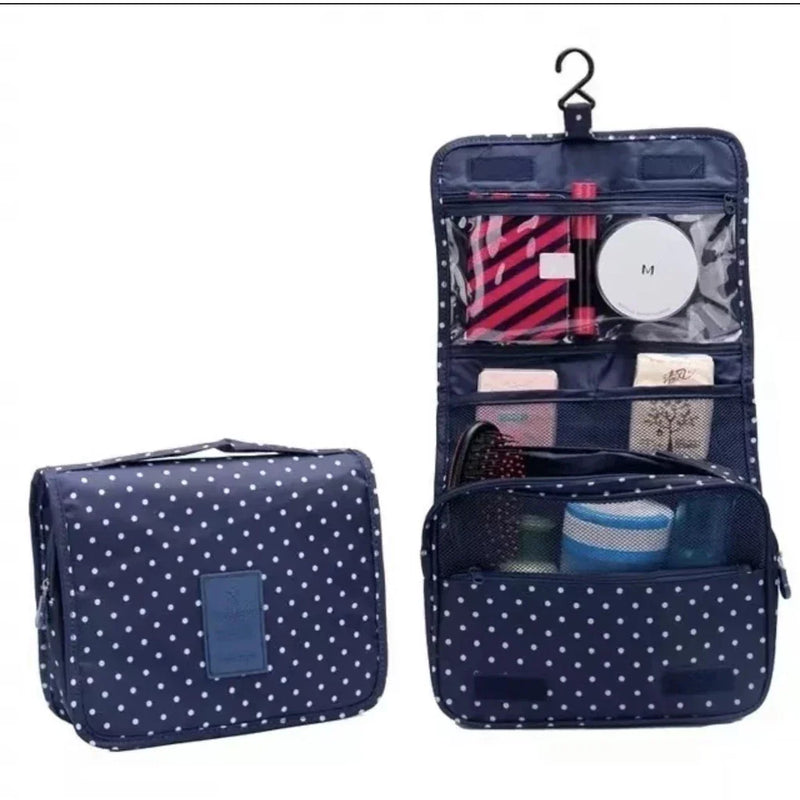 Kit com 2 Bolsas Femininas com Alça para Maquiagem e Viagem