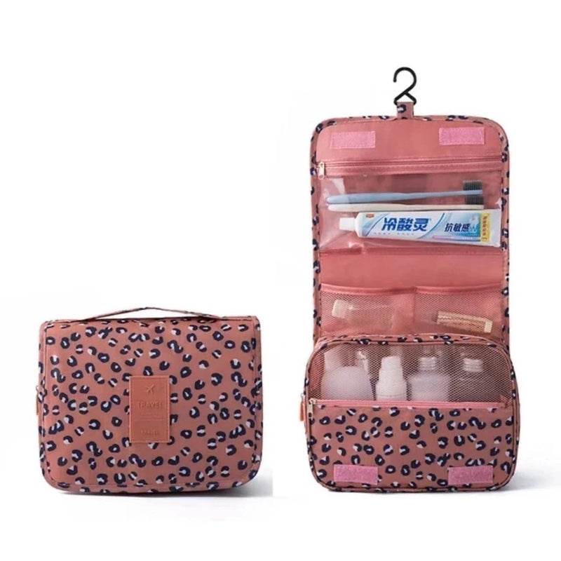 Kit com 2 Bolsas Femininas com Alça para Maquiagem e Viagem